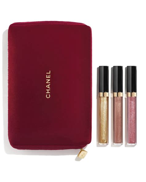 chanel lipgloss 3-piece set|best Chanel lip gloss color.